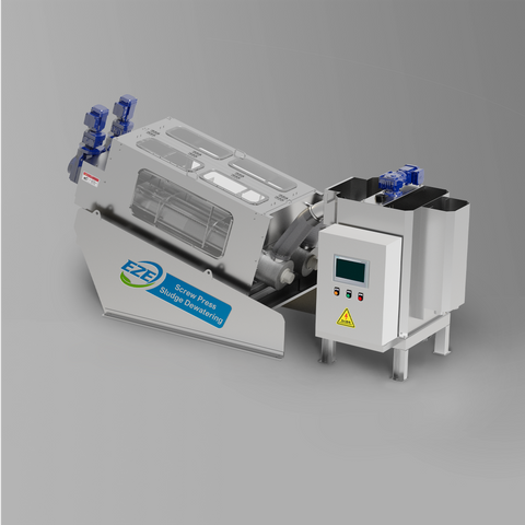 Multl-disc Screw Press Sludge Dewatering Machine (black)